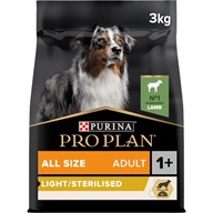 Pro Plan All Sizes Adult Light/Sterilised jehně 3 kg - Granule pro psy PRO PLAN