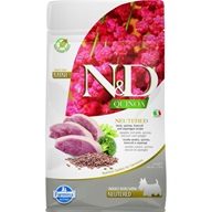 N&D Quinoa Dog Neutered Duck, Broccoli & Asparagus Adult Mini 800 g - Granule pro psy