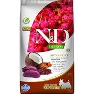 N&D QUINOA Dog GF Skin & Coat, Venison & Coconut Adult Mini 2,5 kg - Granule pro psy