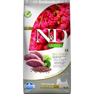 N&D Quinoa Dog Neutered Duck, Broccoli & Asparagus Adult Mini 7 kg - Granule pro psy