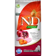 N&D Pumpkin Dog Chicken & Pomegranate Puppy Medium & Maxi 12 kg - Granule pro psy