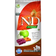N&D Pumpkin Dog Venison & Apple Adult Medium & Maxi 12 kg - Granule s krátkou exp.