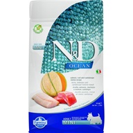 N&D Ocean Dog Salmon, Cod & Cantaloupe Melon Adult Mini 800 g - Granule pro psy