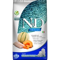 N&D Ocean Dog Cod, Pumpkin & Cantaloupe Melon Puppy Medium & Maxi 2,5 kg - Granule pro štěňata