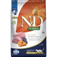 N&D Pumpkin Cat Neutered Lamb & Blueberry Adult 5 kg - Granule pro kočky, krmivo pro kočky