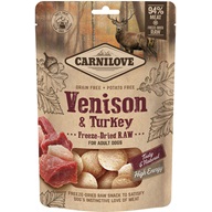 Carnilove Freeze-Dried Raw Snacks Venison & Turkey 60 g - Pamlsky pro psy