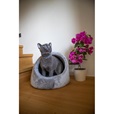 Samohýl Exclusive kukaň Lilly 38 × 32 cm šedá - Pelíšky pro psy, pelechy, textilní boudy