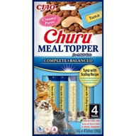 Inaba Churu Cat Meal Topper tuňák a hřebenatka 4 × 14 g