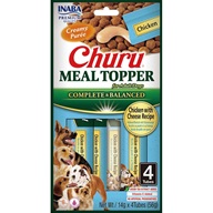 Inaba Churu Dog Meal Topper kuře a sýr 4 × 14 g