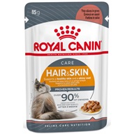 Royal Canin Hair & Skin Care in Gravy 85 g - Kapsičky pro kočky