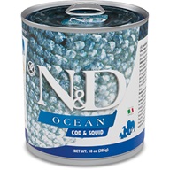 N&D Ocean Dog Cod & Squid 285 g - Konzervy pro psy