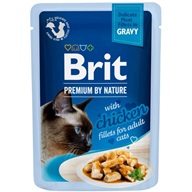 Brit Premium by Nature Delicate Fillets in Gravy with Chicken 85 g