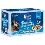 Brit Premium by Nature Delicate Fillets in Gravy Multipack 12 × 85 g - Kapsičky pro kočky
