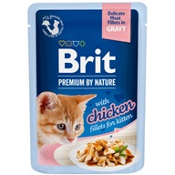 Brit Premium by Nature Delicate Fillets in Gravy with Chicken for Kitten 85 g