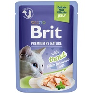 Brit Premium by Nature Delicate Fillets in Jelly with Trout 85 g - Kapsičky pro kočky