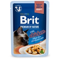 Brit Premium by Nature Delicate Fillets in Gravy with Chicken Sterilised 85 g