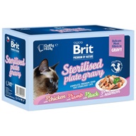Brit Premium by Nature Delicate Fillets in Gravy Multipack Sterilised 12 × 85 g - Kapsičky pro kočky