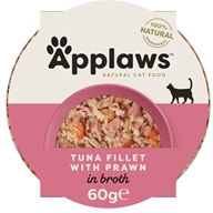 Applaws Cat Pot tuňákové filety a krevety 60 g