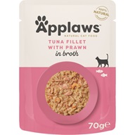 Applaws Cat Pouch tuňákové filety s krevetami 70 g