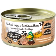 LyoPro mňau Kachní prsa s hřebenatkou 85 g