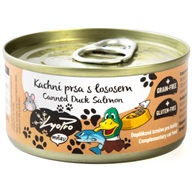 LyoPro mňau Kachní prsa s lososem 85 g