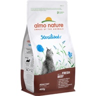 Almo Nature Sterilised with Fresh Beef 400 g - Granule pro kočky, krmivo pro kočky
