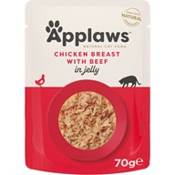 Applaws Cat Pouch kuřecí prsa s hovězím v želé 70 g