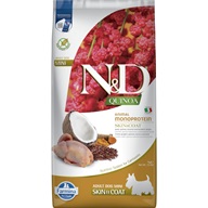 N&D QUINOA Dog Skin & Coat Quail Adult Mini 7 kg - Granule pro psy
