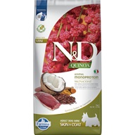 N&D QUINOA Dog Skin & Coat Duck Adult Mini 7 kg - Granule pro psy