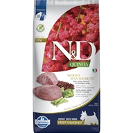 N&D QUINOA Dog GF Weight Management Lamb & Broccoli Adult Mini 7 kg - Granule pro psy