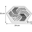 Flamingo Bean Hexagon lízací podložka mix - Misky a příslušenství