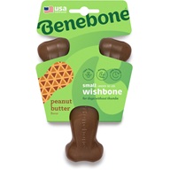 Benebone Wishbone Peanut Butter S - Hračky pro psy