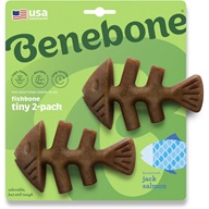 Benebone Fishbone XS 2 ks - Hračky pro psy