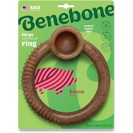 Benebone Ring Bacon L - Hračky pro psy
