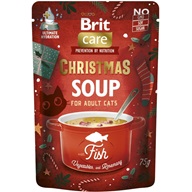 Brit Care Cat Christmas Fish Soup with carrot, peas and rosemary 75 g - Kočka