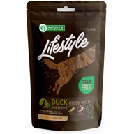 Nature's Protection LifeStyle Grain Free Duck Dices with Seaweed 75 g - Pamlsky pro psy