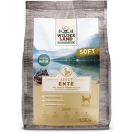 Wildes Land Soft Adult Duck with Rice and Wild Herbs 1,5 kg - Granule pro psy