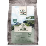 Wildes Land Soft Adult Lamb with Rice and Wild Herbs 1,5 kg - Granule pro psy