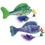 KONG Wrangler Angler Fish mix - Hračky pro kočky, catnip