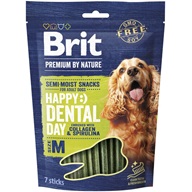 Brit Premium by Nature Snacks Happy Dental Day with Collagen & Spirulina M - Dentální pamlsky