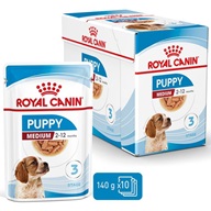 Royal Canin Medium Puppy multipack 10 × 140 g - Konzervy pro psy