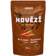 Louie pro psy hovězí s mrkví 300 g 
