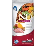 N&D TROPICAL SELECTION Cat Chicken 10 kg - Granule pro kočky, krmivo pro kočky