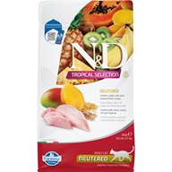 N&D TROPICAL SELECTION Cat Chicken Neutered 300 g - Granule pro kočky, krmivo pro kočky