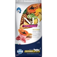 N&D TROPICAL SELECTION Cat Lamb Neutered 10 kg - Granule pro kočky, krmivo pro kočky