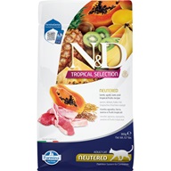 N&D TROPICAL SELECTION Cat Lamb Neutered 300 g - Granule pro kočky, krmivo pro kočky
