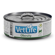 Vet Life Natural Feline konz. Obesity 85 g - Veterinární diety pro kočky