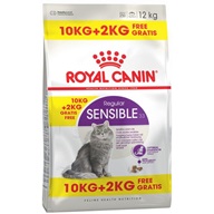 Royal Canin - Feline Sensible 10 kg + 2 kg zdarma - Granule pro kočky, krmivo pro kočky