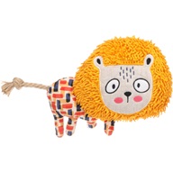 Flamingo Saffia Lion with Rope - Hračky pro psy