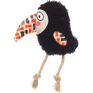 Flamingo Saffia Bird with Rope - Hračky pro psy